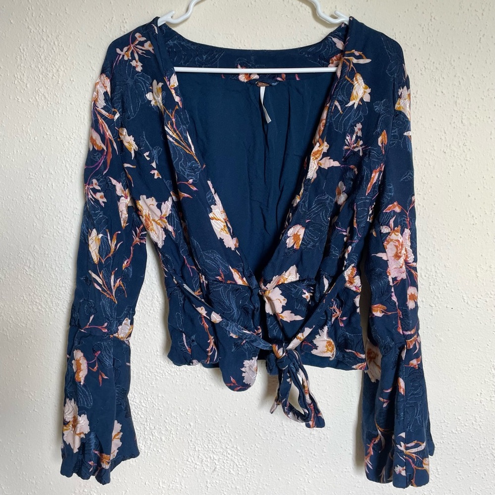 Free People Wrap Blouse